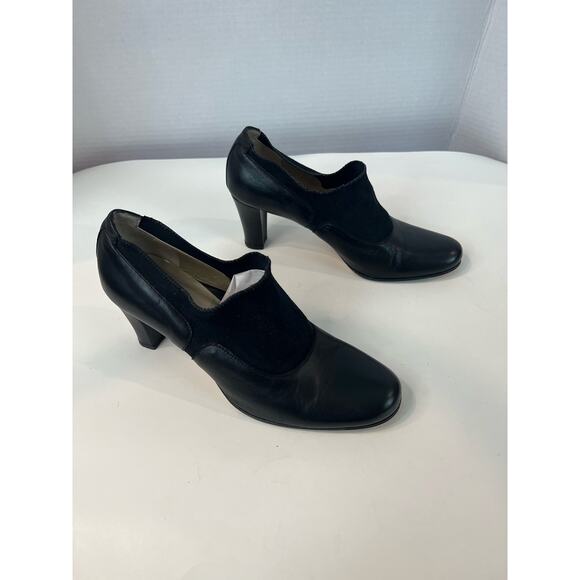 Taryn Rose Women’s Leather Black Stretch Slip On Shoes Italy  38.5 (8)US - Picture 3 of 9